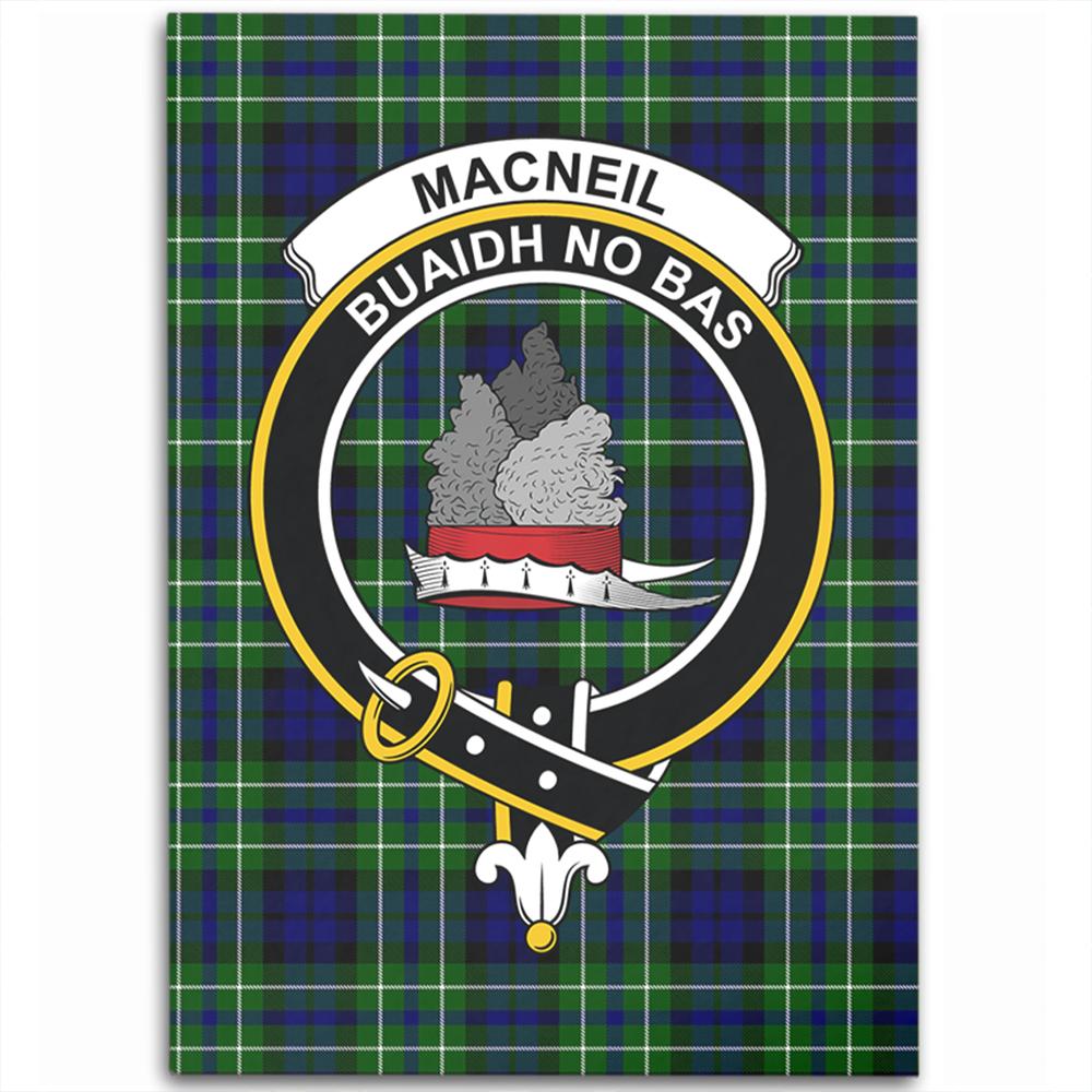 MacNeil of Colonsay Modern Tartan Crest Area Rug