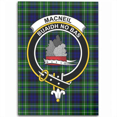 MacNeil of Colonsay Modern Tartan Crest Area Rug