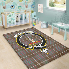 MacIntyre Hunting Weathered Tartan Crest Area Rug