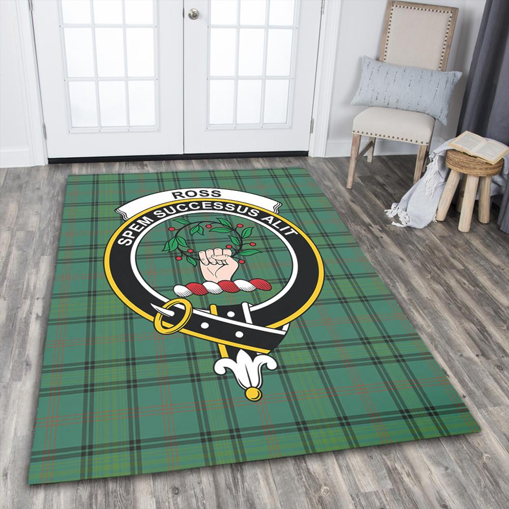 Ross Hunting Ancient Tartan Crest Area Rug