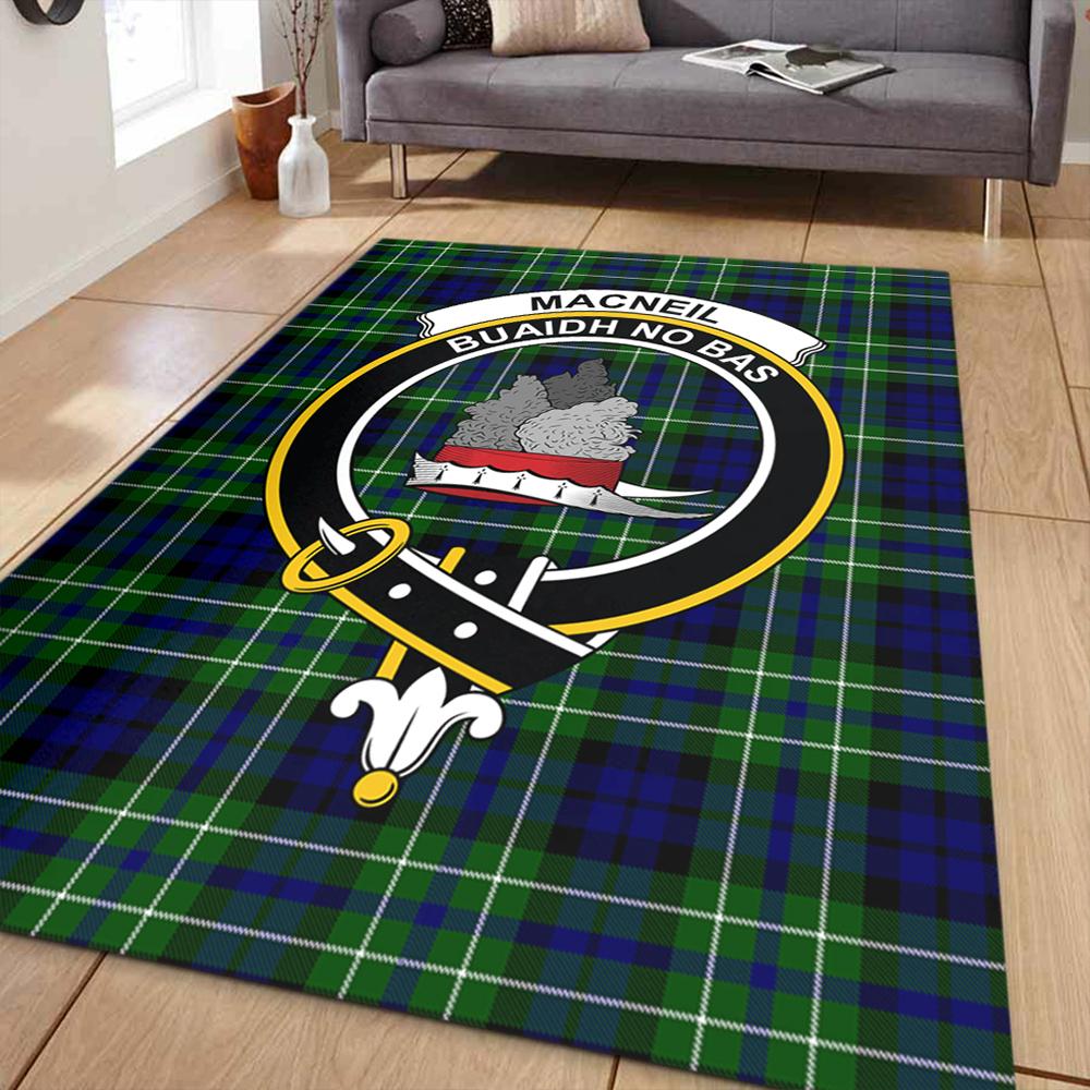 MacNeil of Colonsay Modern Tartan Crest Area Rug