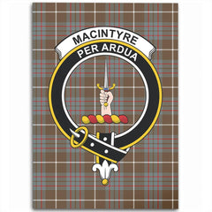 MacIntyre Hunting Weathered Tartan Crest Area Rug