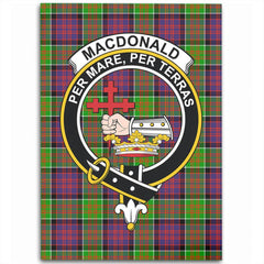 MacDonald of Clanranald Tartan Crest Area Rug