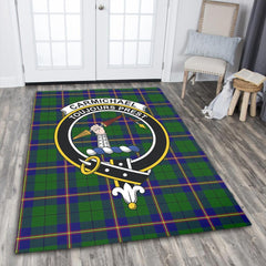 Carmichael Modern Tartan Crest Area Rug