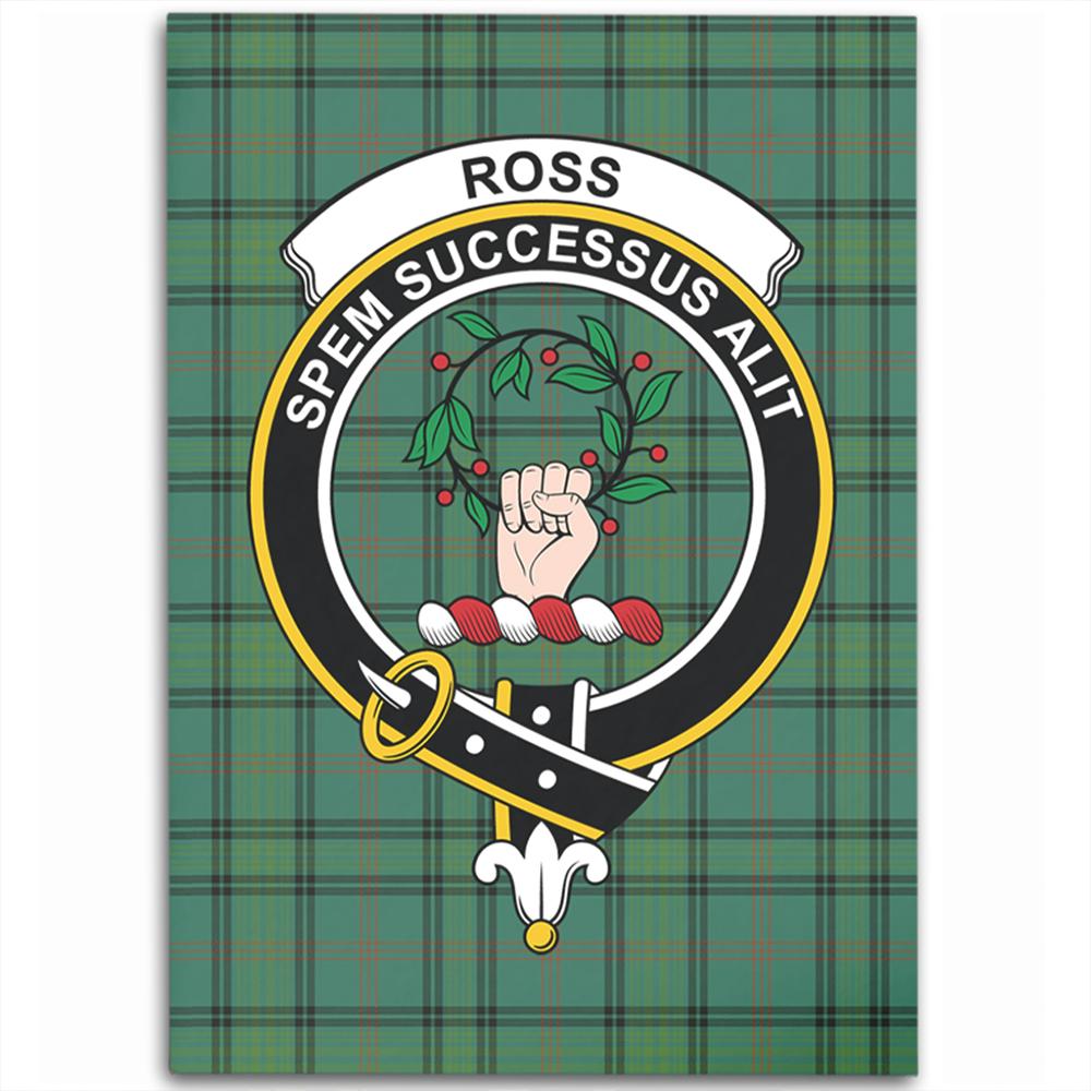 Ross Hunting Ancient Tartan Crest Area Rug