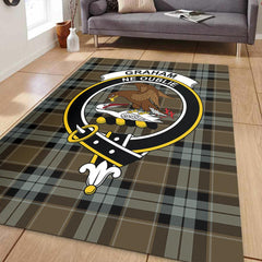 Graham of Menteith Weathered Tartan Crest Area Rug