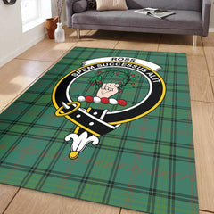 Ross Hunting Ancient Tartan Crest Area Rug