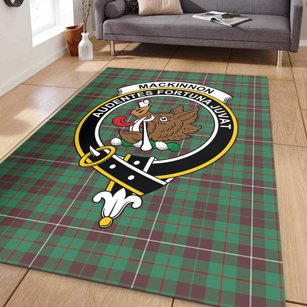 MacKinnon Hunting Ancient Tartan Crest Area Rug