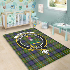Fergusson Modern Tartan Crest Area Rug