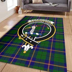 Carmichael Modern Tartan Crest Area Rug