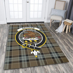 Graham of Menteith Weathered Tartan Crest Area Rug