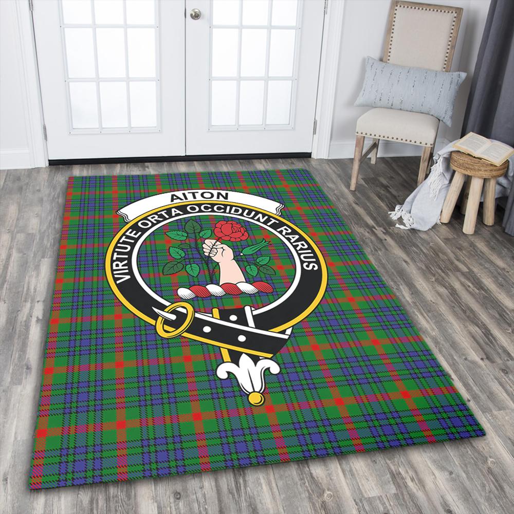 Aiton Tartan Crest Area Rug