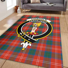 Chisholm Ancient Tartan Crest Area Rug