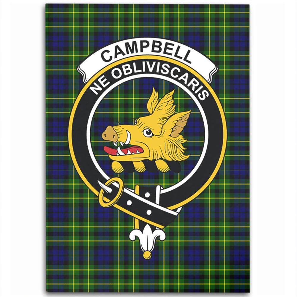 Campbell of Breadalbane Modern Tartan Crest Area Rug