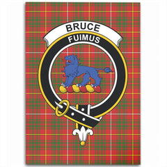 Bruce Modern Tartan Crest Area Rug