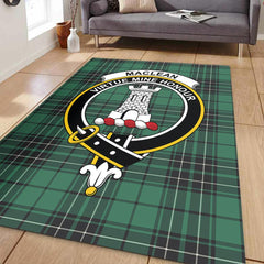 MacLean Hunting Tartan Crest Area Rug