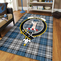 Napier Modern Tartan Crest Area Rug