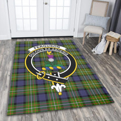Fergusson Modern Tartan Crest Area Rug
