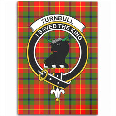 Turnbull Dress Tartan Crest Area Rug