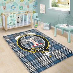 Napier Modern Tartan Crest Area Rug