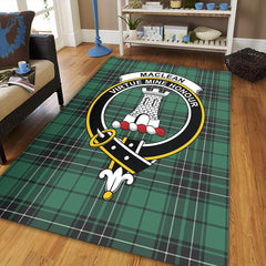 MacLean Hunting Tartan Crest Area Rug