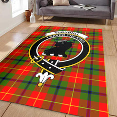 Turnbull Dress Tartan Crest Area Rug