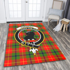 Turnbull Dress Tartan Crest Area Rug