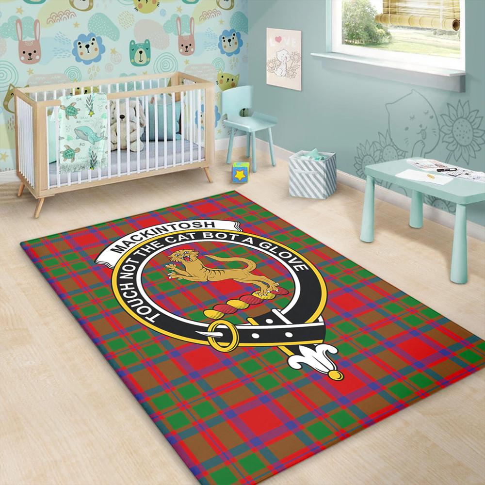 MacKintosh Modern Tartan Crest Area Rug