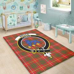 Bruce Modern Tartan Crest Area Rug