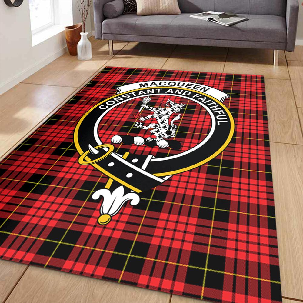 MacQueen Modern Tartan Crest Area Rug