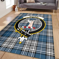 Napier Modern Tartan Crest Area Rug