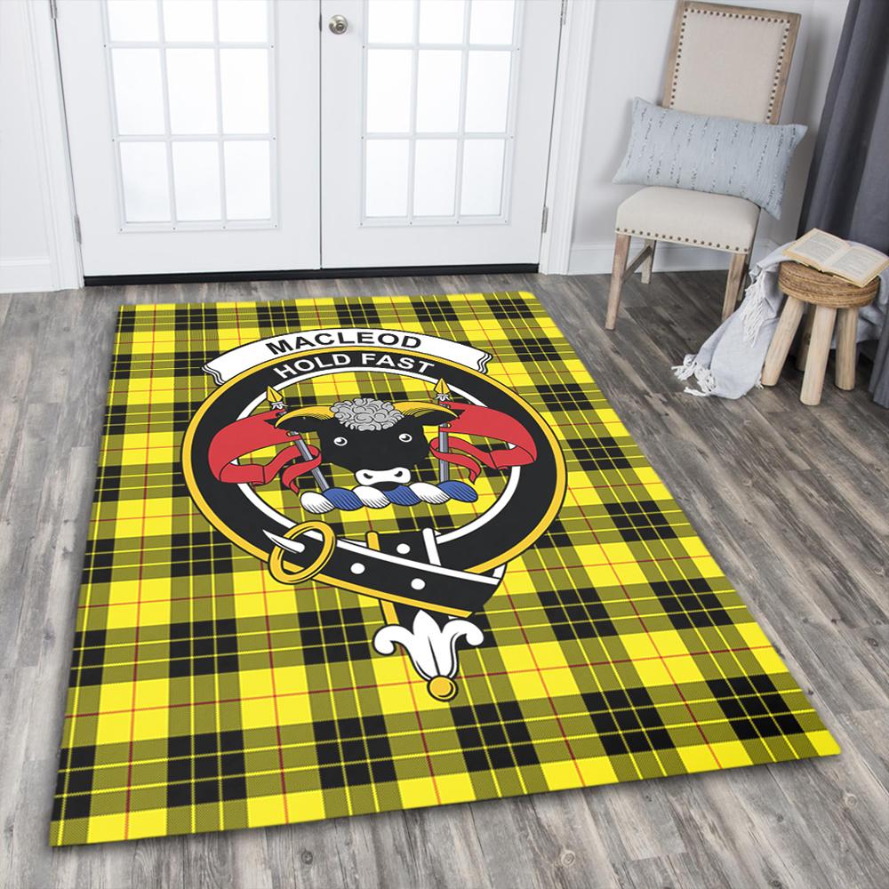MacLeod of Lewis Modern Tartan Crest Area Rug
