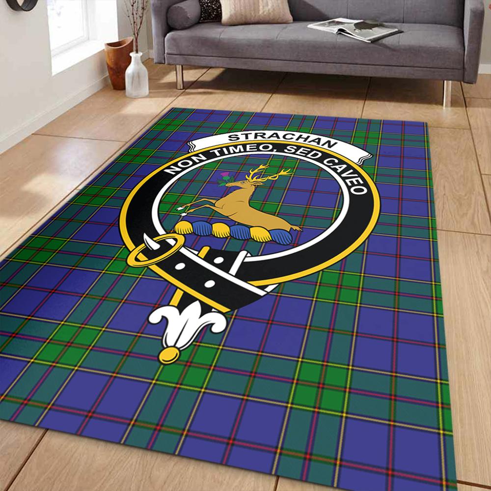 Strachan Tartan Crest Area Rug