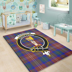Chisholm Hunting Modern Tartan Crest Area Rug