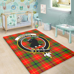 Turnbull Dress Tartan Crest Area Rug