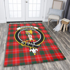 Chisholm Modern Tartan Crest Area Rug