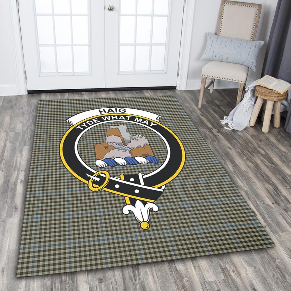 Haig Check Tartan Crest Area Rug