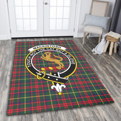 MacKintosh Hunting Modern Tartan Crest Area Rug