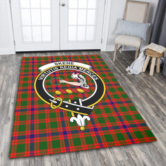 Skene Modern Tartan Crest Area Rug