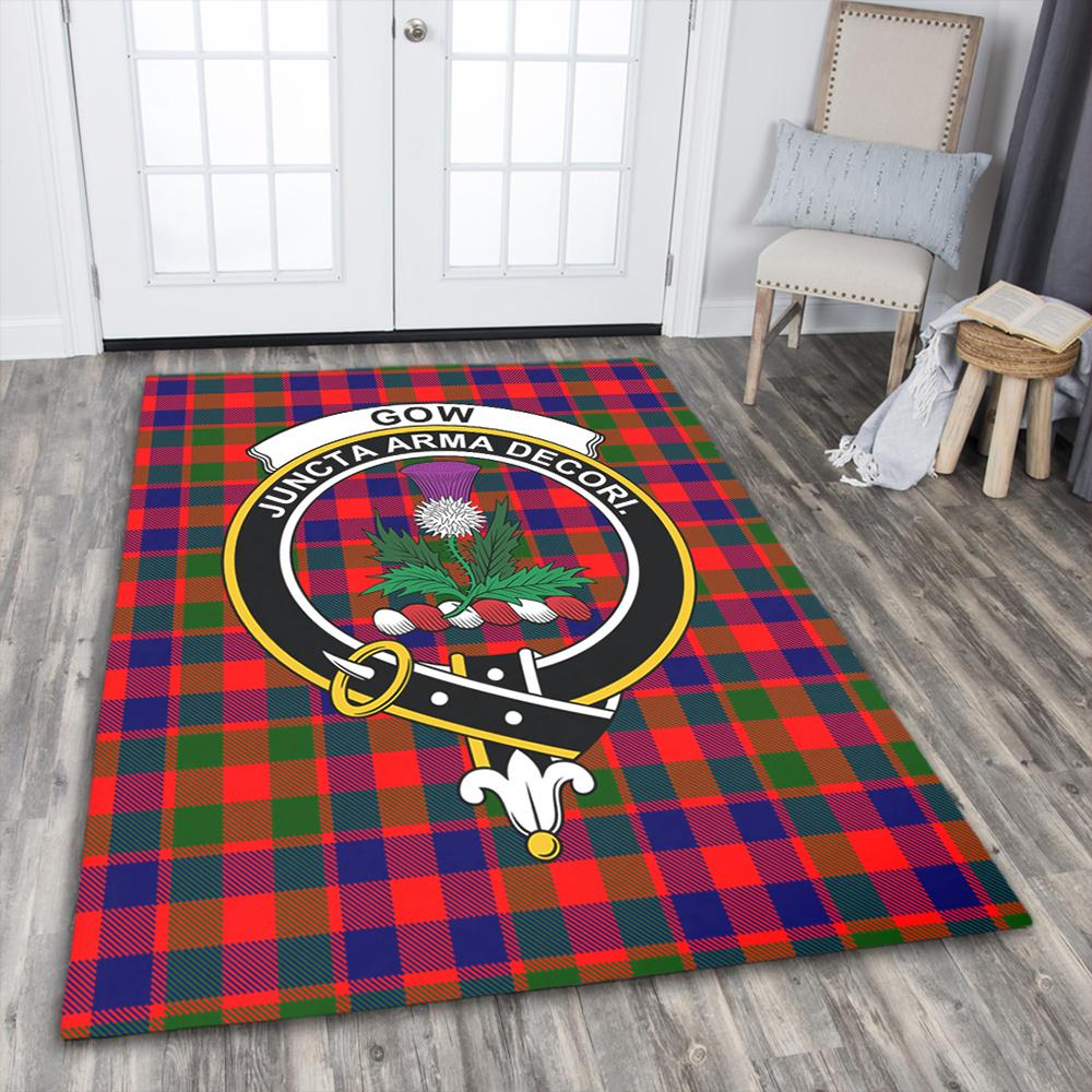 Gow Modern Tartan Crest Area Rug