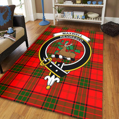 Maxwell Modern Tartan Crest Area Rug