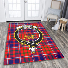 Cameron of Lochiel Modern Tartan Crest Area Rug