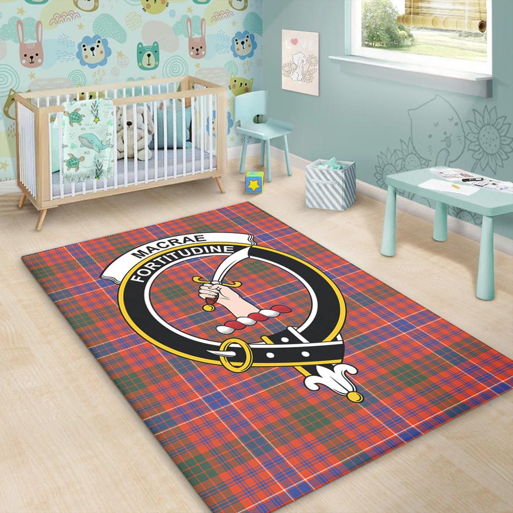 MacRae Ancient Tartan Crest Area Rug