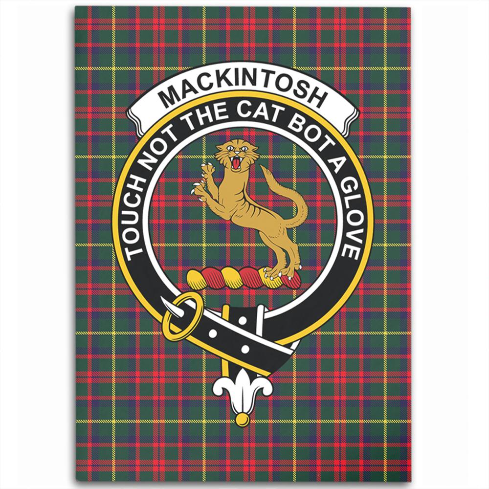 MacKintosh Hunting Modern Tartan Crest Area Rug