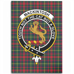 MacKintosh Hunting Modern Tartan Crest Area Rug