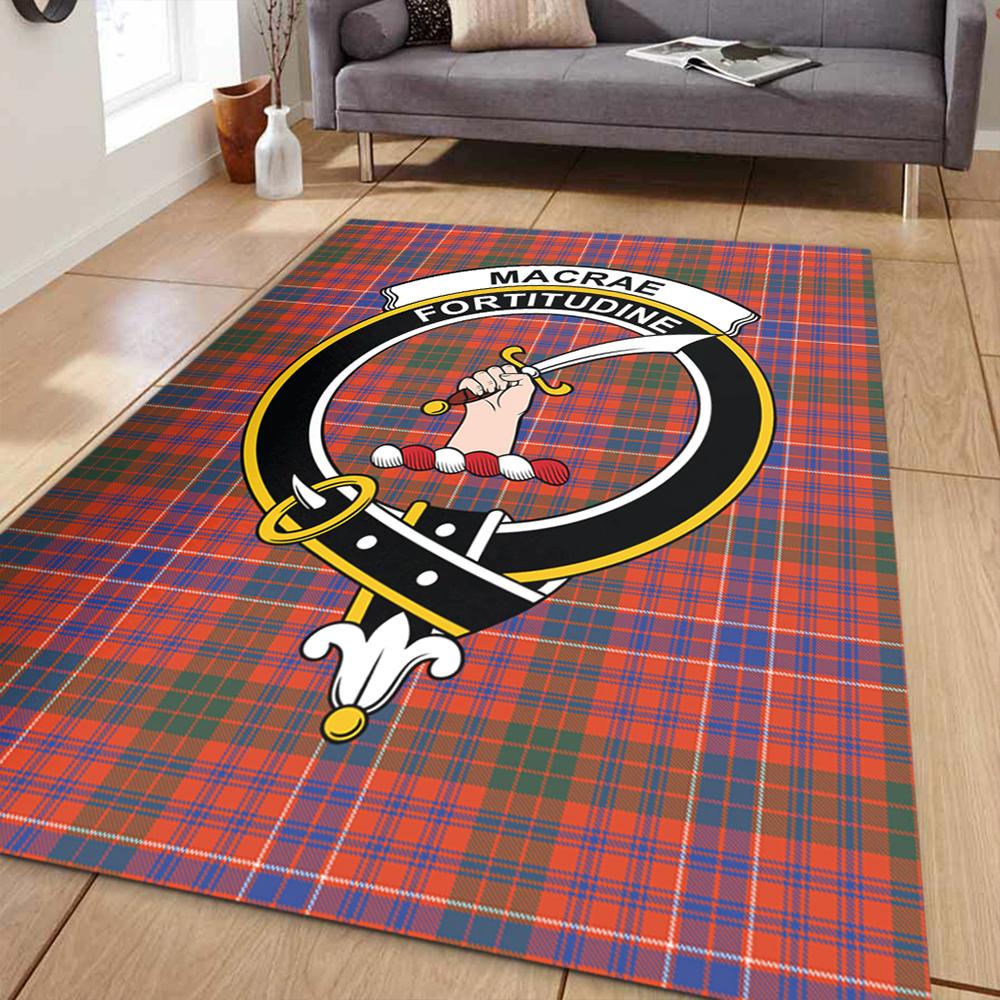 MacRae Ancient Tartan Crest Area Rug