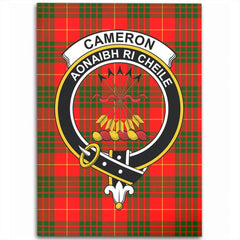 Cameron Modern Tartan Crest Area Rug