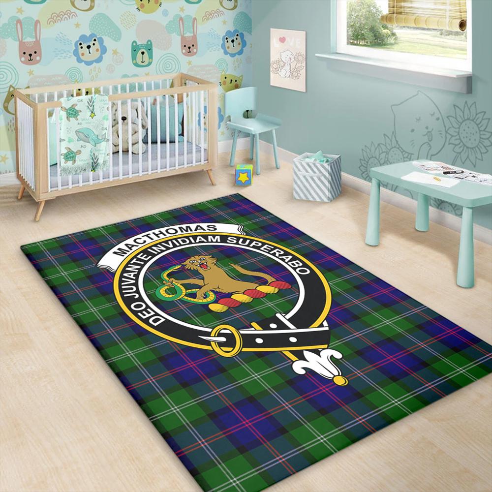 MacThomas Modern Tartan Crest Area Rug