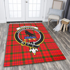 MacDonnell of Keppoch Modern Tartan Crest Area Rug