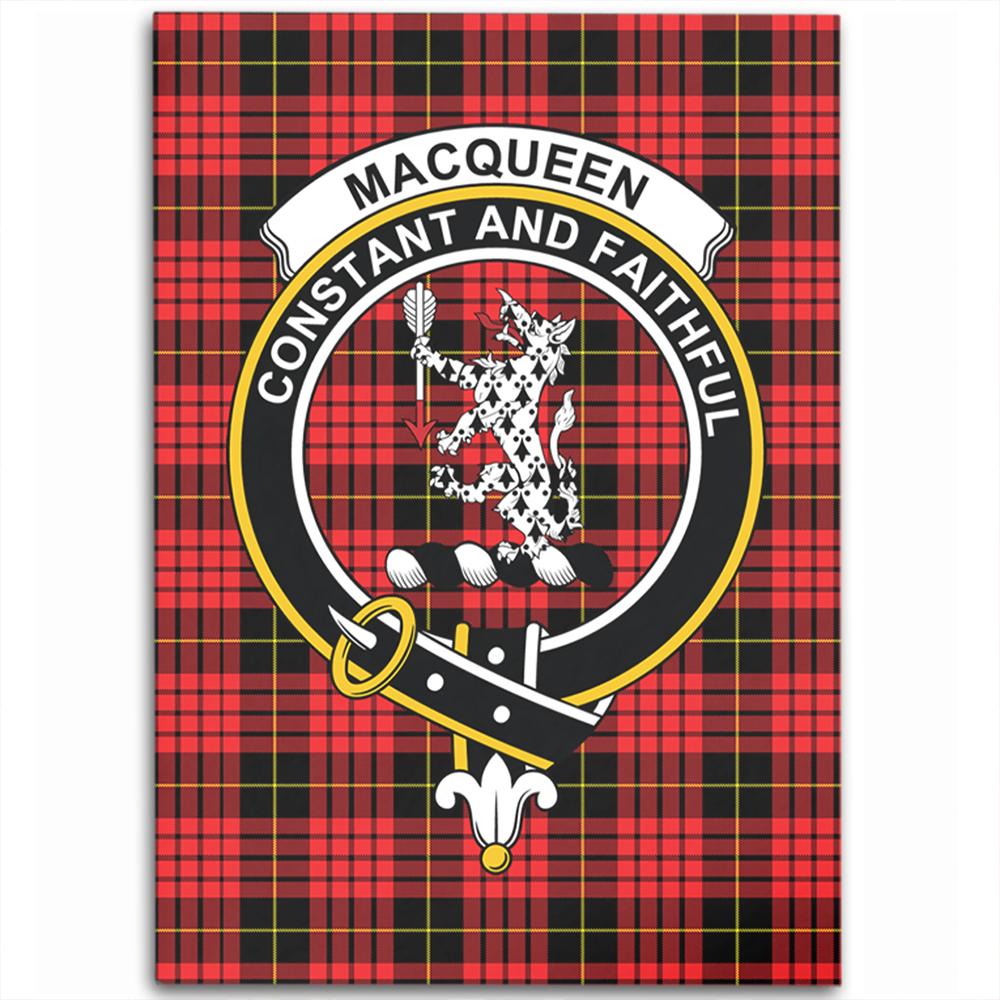 MacQueen Modern Tartan Crest Area Rug